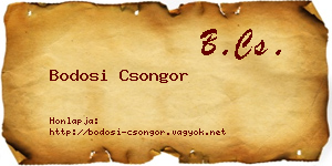Bodosi Csongor névjegykártya